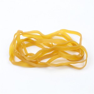 Producenter brugerdefinerede forlængede og udvidede elastikker gule gennemsigtig høj elasticitet ikke let at bryde store størrelse elastikker