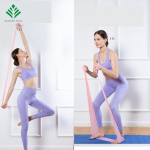 Træningsbånd, lange modstandsbånd, Sport Yoga Elastic Bands Natural Latex Elastisk træningsudstyr til fysioterapi, Pilates, Stretch, Yoga, styrketræningstræning.
